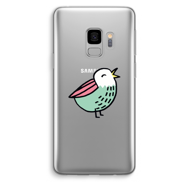 Birdy: Samsung Galaxy S9 Transparant Hoesje