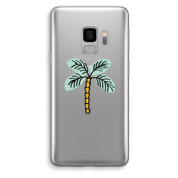 Palmboom: Samsung Galaxy S9 Transparant Hoesje