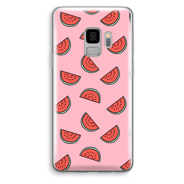 Watermeloen: Samsung Galaxy S9 Transparant Hoesje
