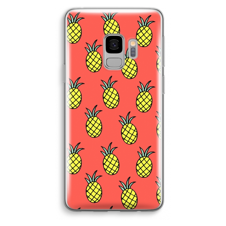 Ananas: Samsung Galaxy S9 Transparant Hoesje