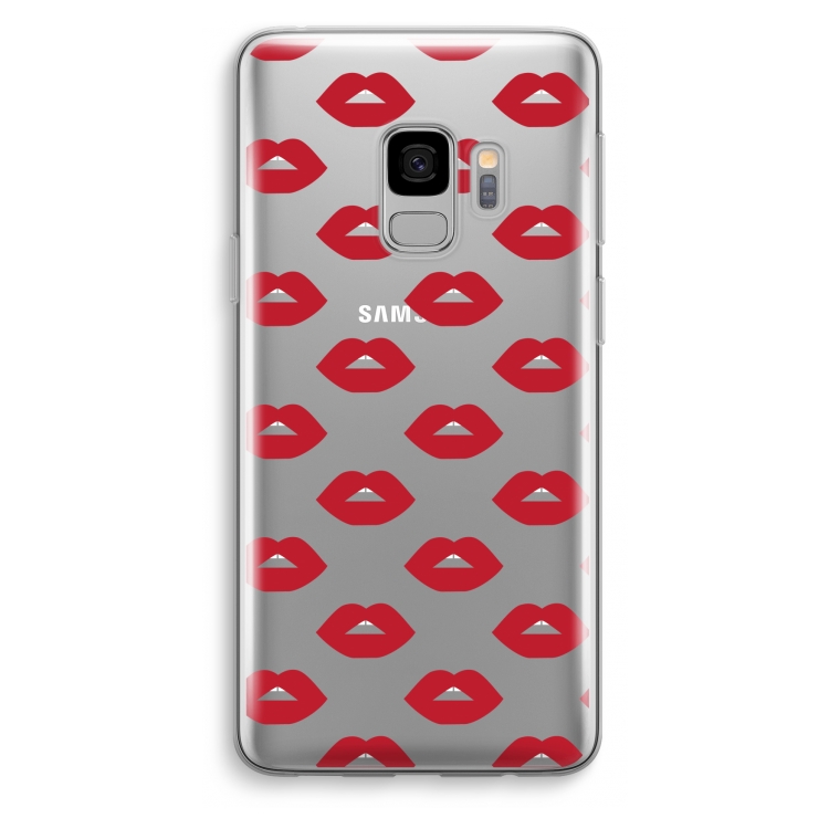 Lips: Samsung Galaxy S9 Transparant Hoesje