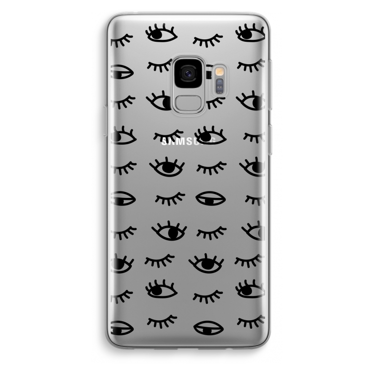 Eye pattern #2: Samsung Galaxy S9 Transparant Hoesje
