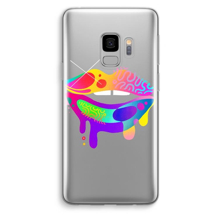 Lip Palette: Samsung Galaxy S9 Transparant Hoesje