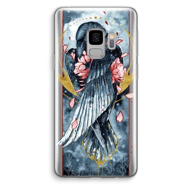 Golden Raven: Samsung Galaxy S9 Transparant Hoesje