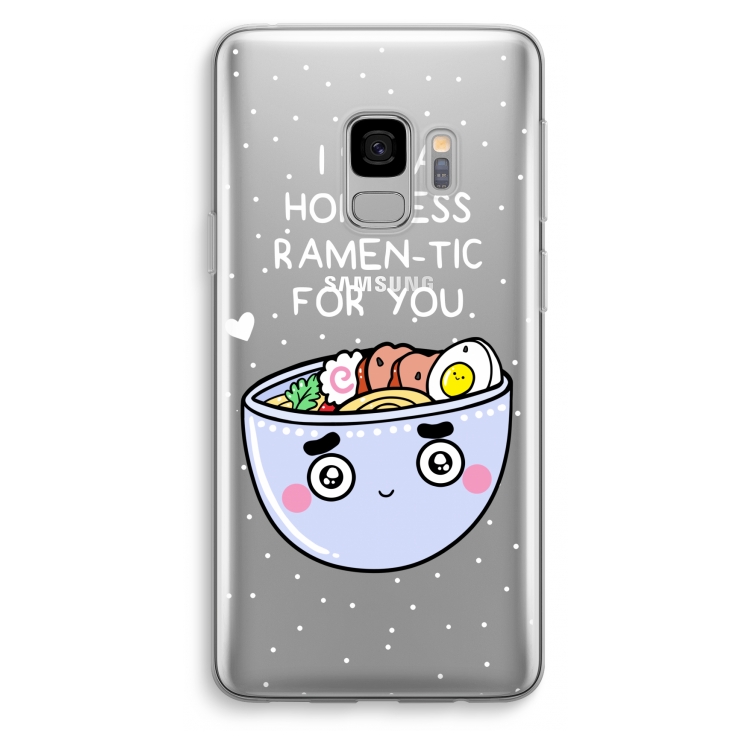 I'm A Hopeless Ramen-Tic For You: Samsung Galaxy S9 Transparant Hoesje