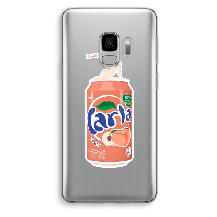 S(peach)less: Samsung Galaxy S9 Transparant Hoesje
