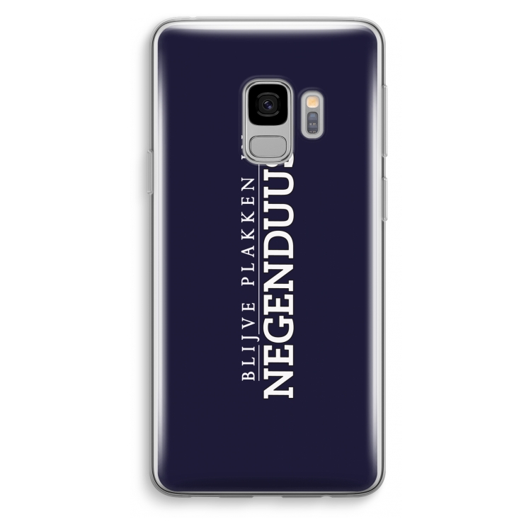 Blijve plakken in Negenduust: Samsung Galaxy S9 Transparant Hoesje