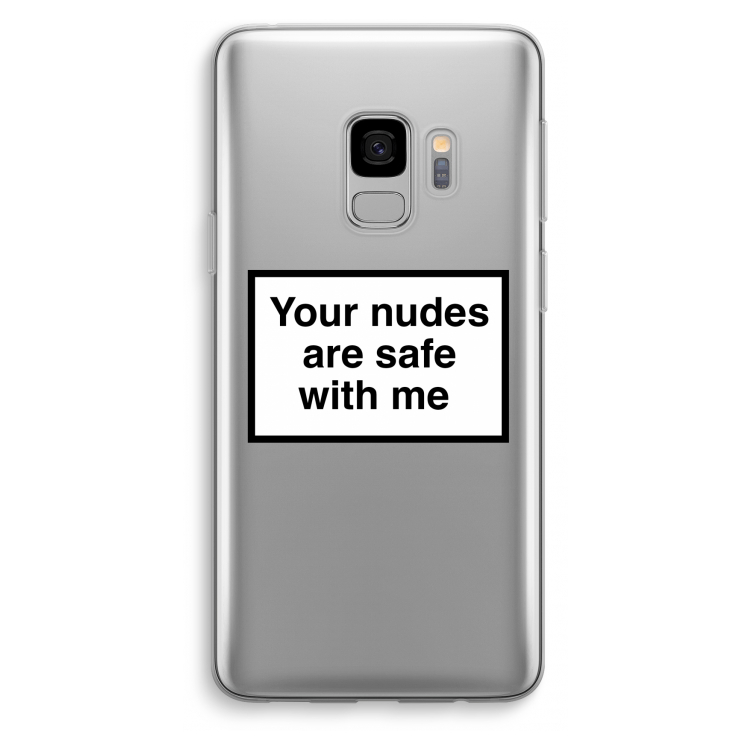 Safe with me: Samsung Galaxy S9 Transparant Hoesje