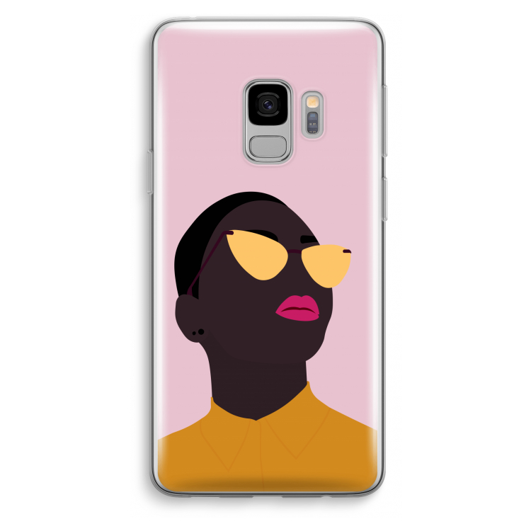 Yellow glasses: Samsung Galaxy S9 Transparant Hoesje