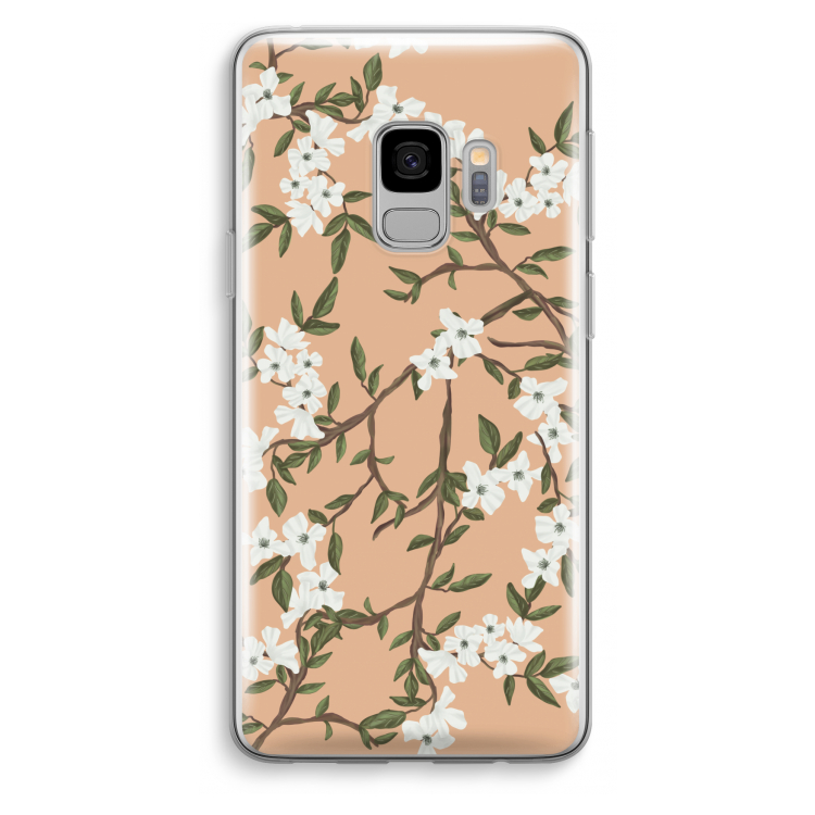 Blossoming spring: Samsung Galaxy S9 Transparant Hoesje