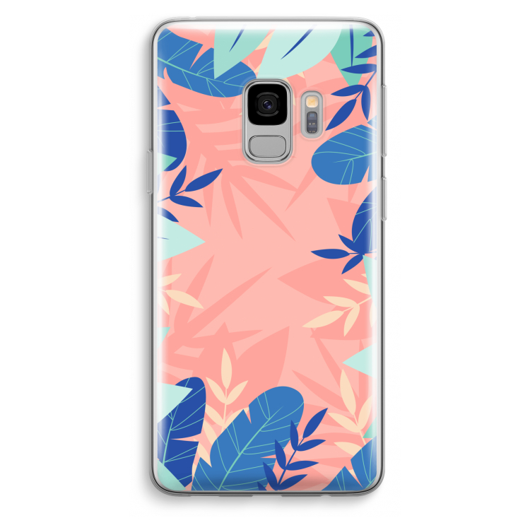 Tropisch: Samsung Galaxy S9 Transparant Hoesje