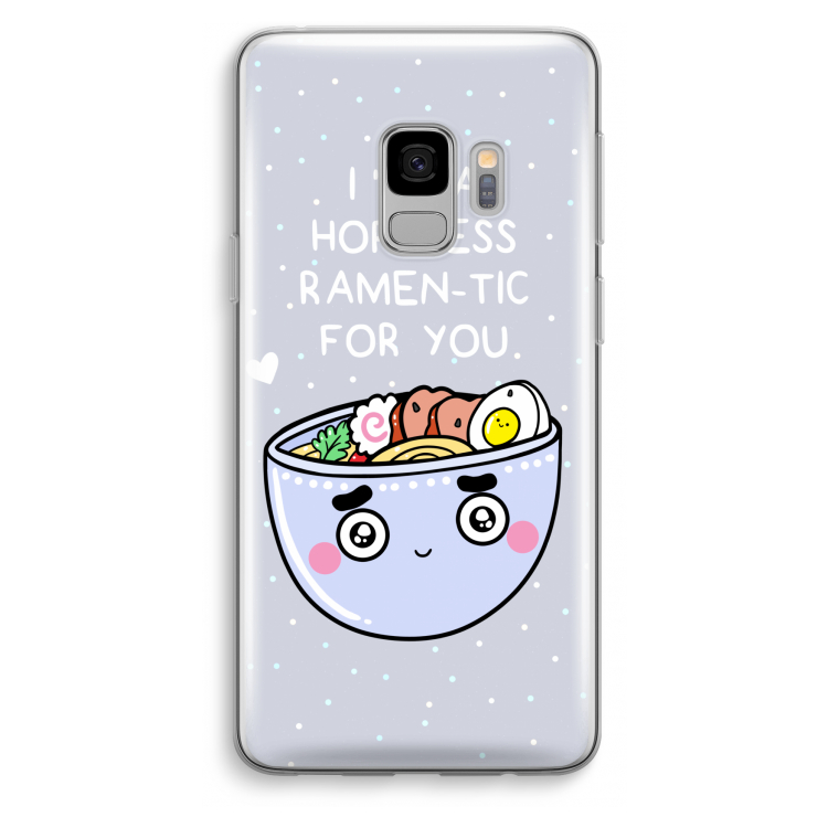 I'm A Hopeless Ramen-Tic For You: Samsung Galaxy S9 Transparant Hoesje