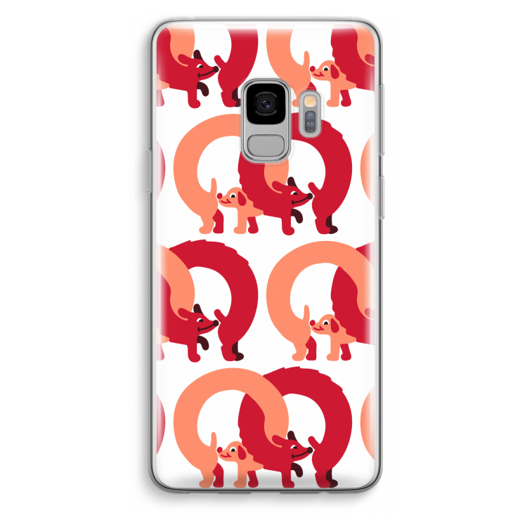 Dogs: Samsung Galaxy S9 Transparant Hoesje