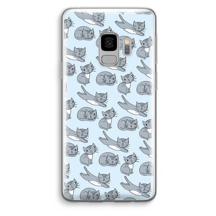 Poezen: Samsung Galaxy S9 Transparant Hoesje
