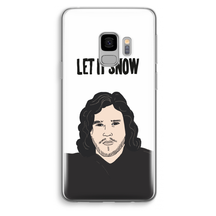 Let It Snow: Samsung Galaxy S9 Transparant Hoesje