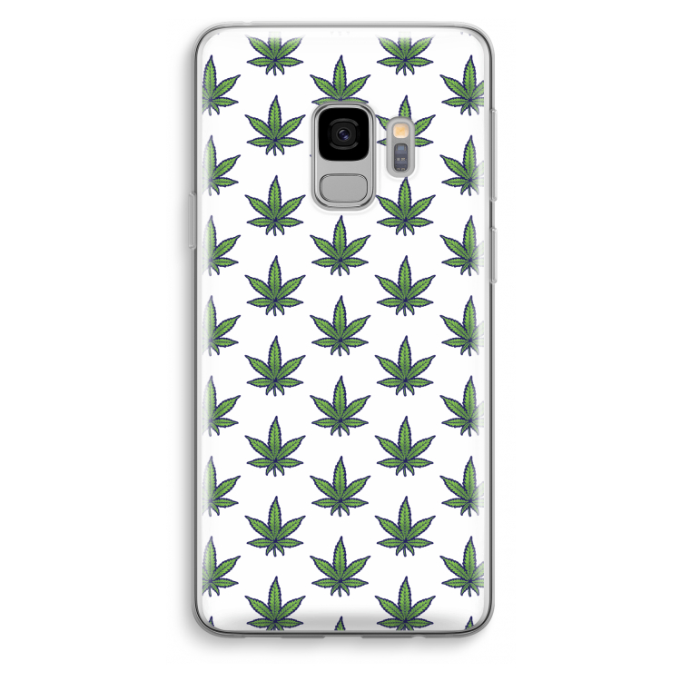 Weed: Samsung Galaxy S9 Transparant Hoesje