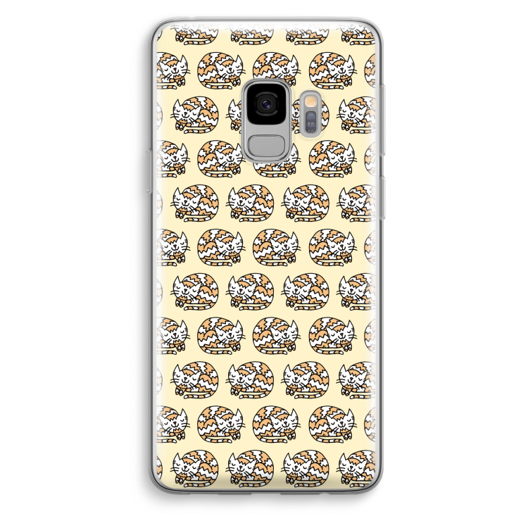 Slapende poes: Samsung Galaxy S9 Transparant Hoesje