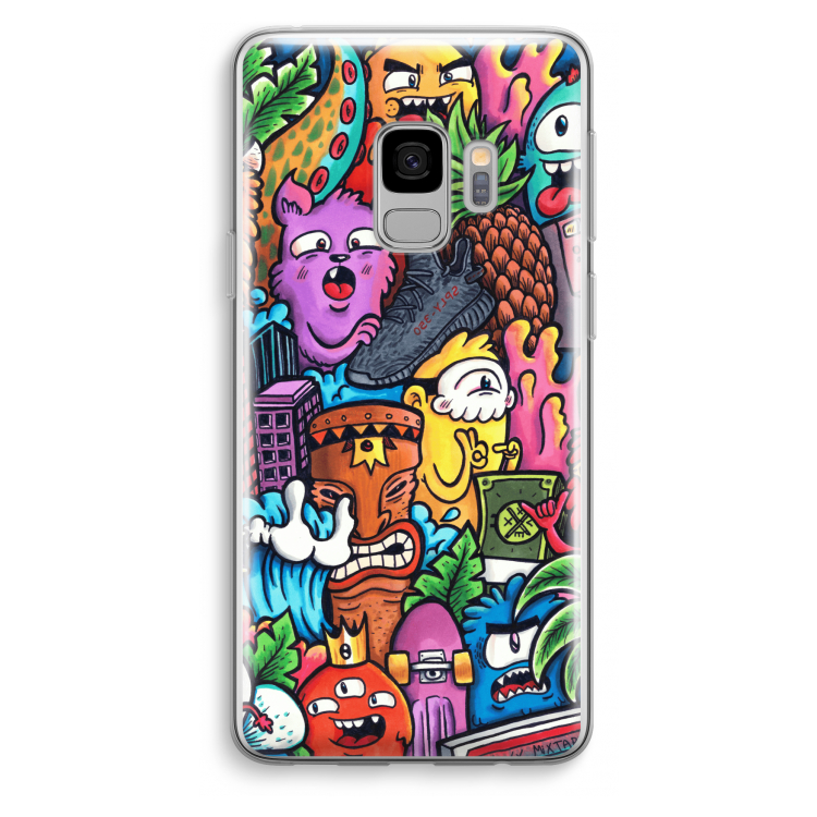 Vexx Mixtape: Samsung Galaxy S9 Transparant Hoesje