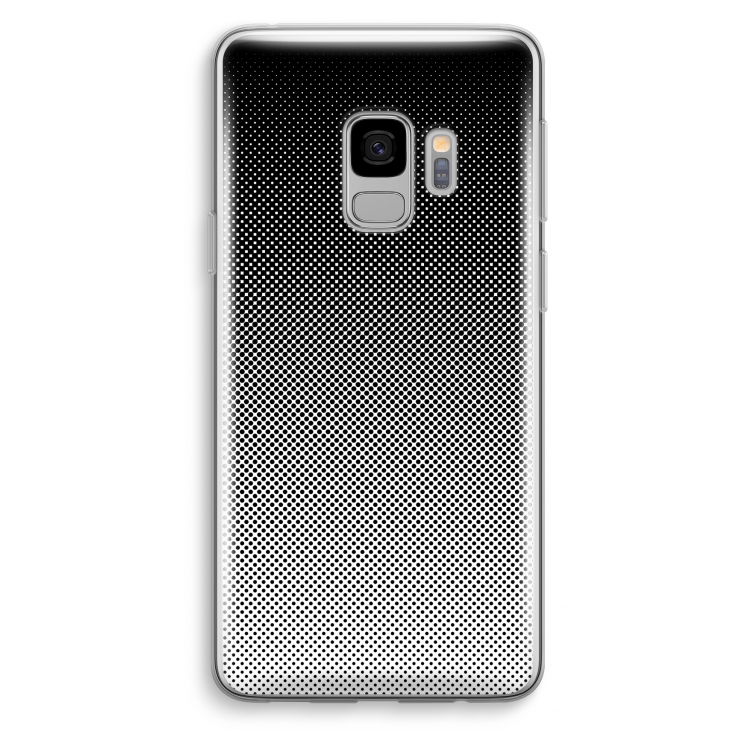 Musketon Halftone: Samsung Galaxy S9 Transparant Hoesje