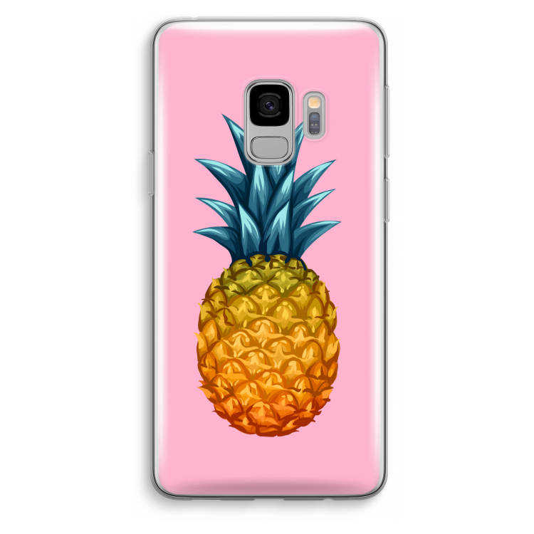 Grote ananas: Samsung Galaxy S9 Transparant Hoesje