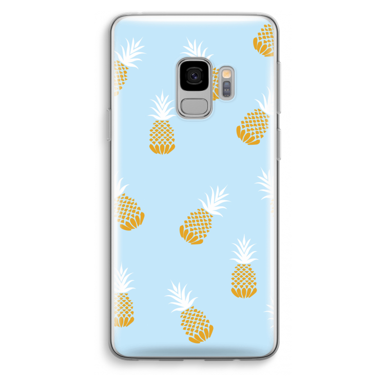 Ananasjes: Samsung Galaxy S9 Transparant Hoesje