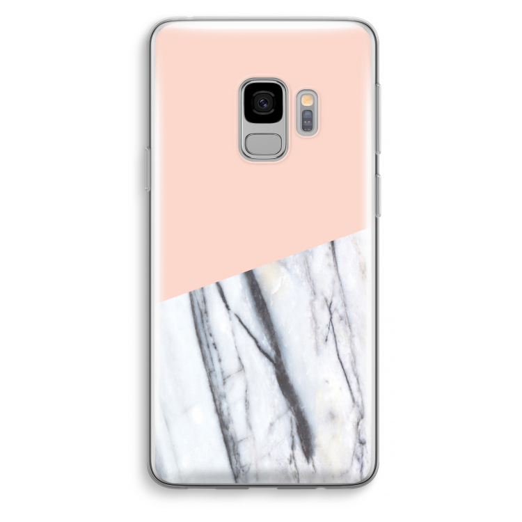 A touch of peach: Samsung Galaxy S9 Transparant Hoesje