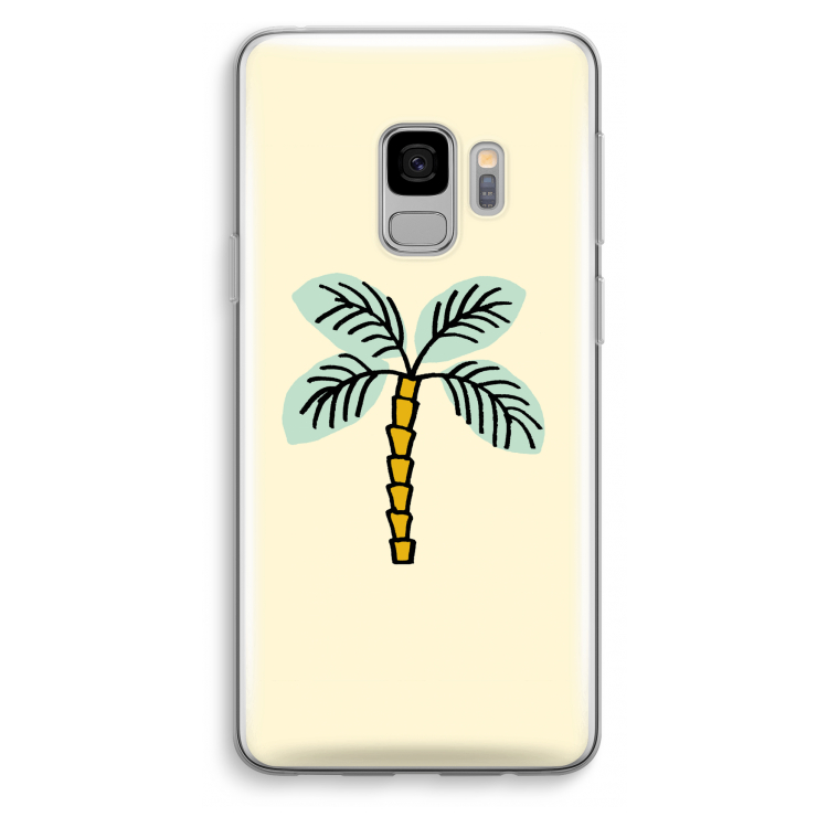 Palmboom: Samsung Galaxy S9 Transparant Hoesje