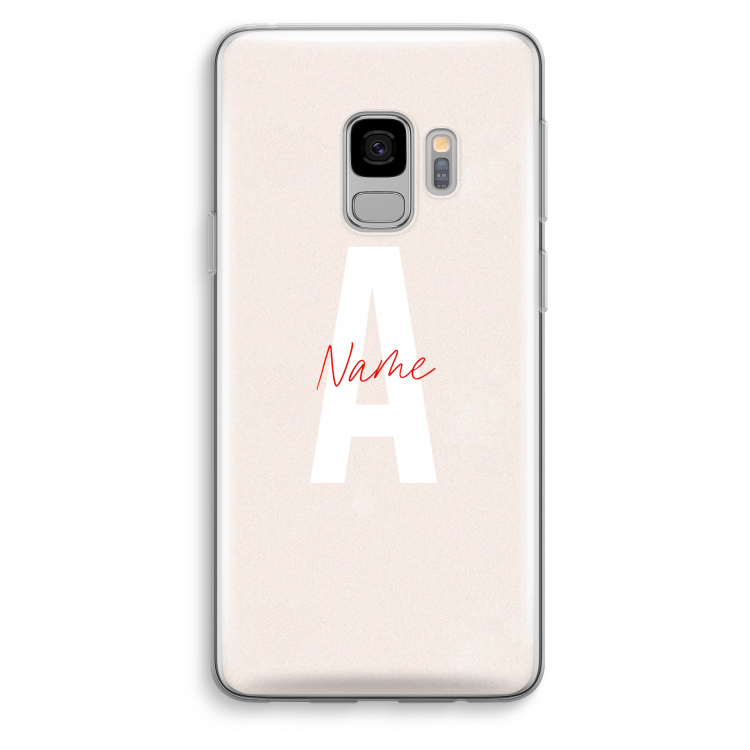 Strawberry Milkshake: Samsung Galaxy S9 Transparant Hoesje