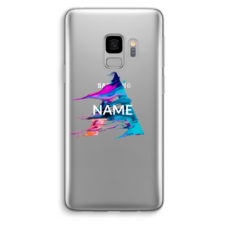 Abstract Spectrum: Samsung Galaxy S9 Transparant Hoesje