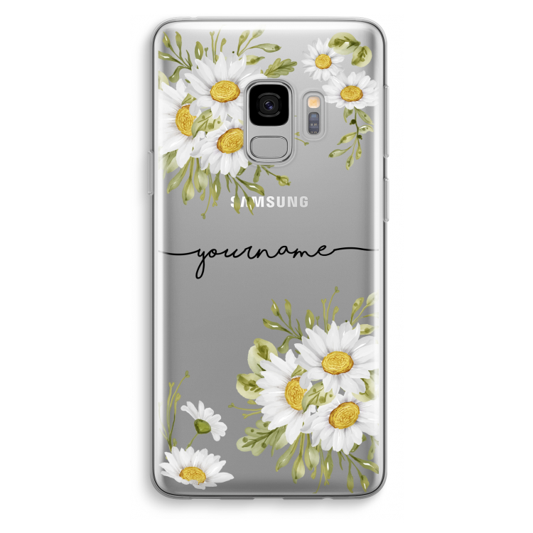 Daisies: Samsung Galaxy S9 Transparant Hoesje