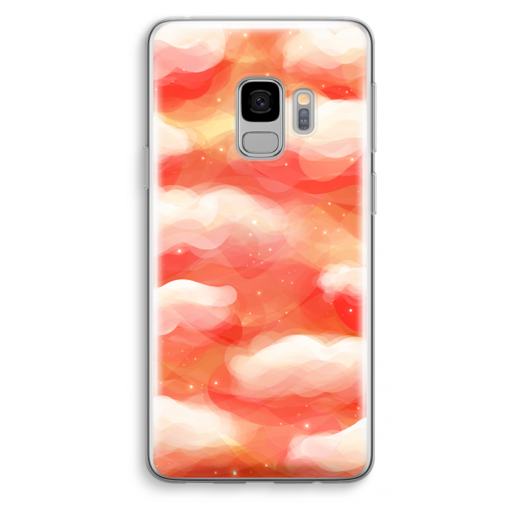 Lichte Wolken: Samsung Galaxy S9 Transparant Hoesje
