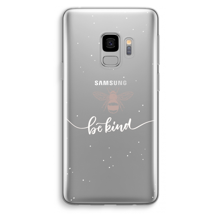 Be(e) kind: Samsung Galaxy S9 Transparant Hoesje