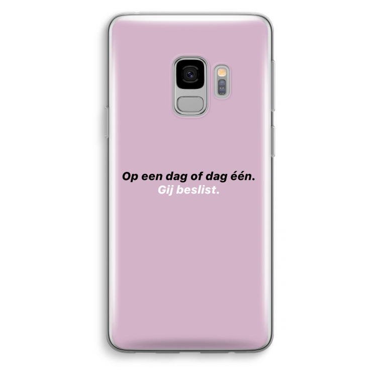 gij beslist: Samsung Galaxy S9 Transparant Hoesje