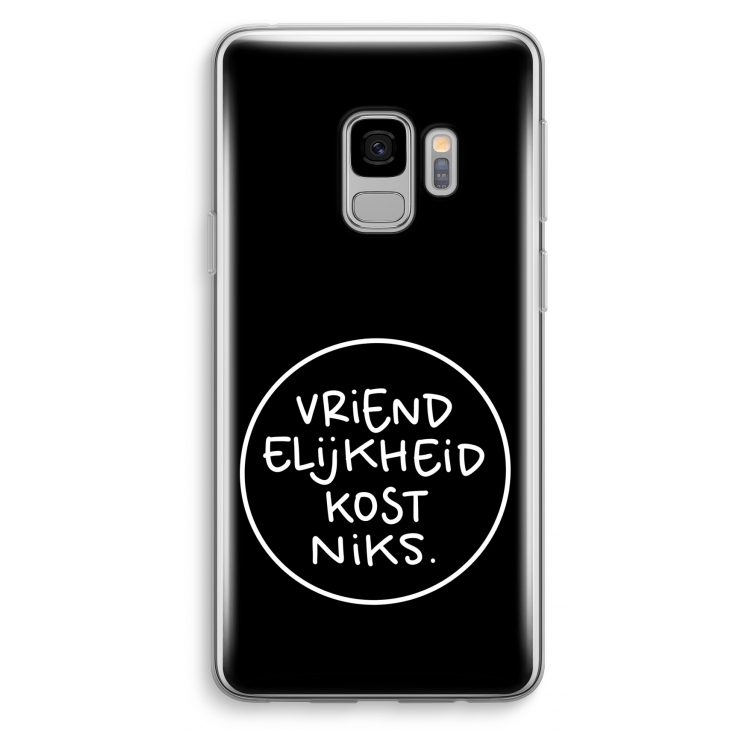 Vriendelijkheid: Samsung Galaxy S9 Transparant Hoesje