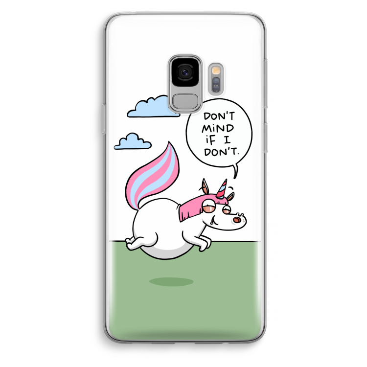Unicorn: Samsung Galaxy S9 Transparant Hoesje