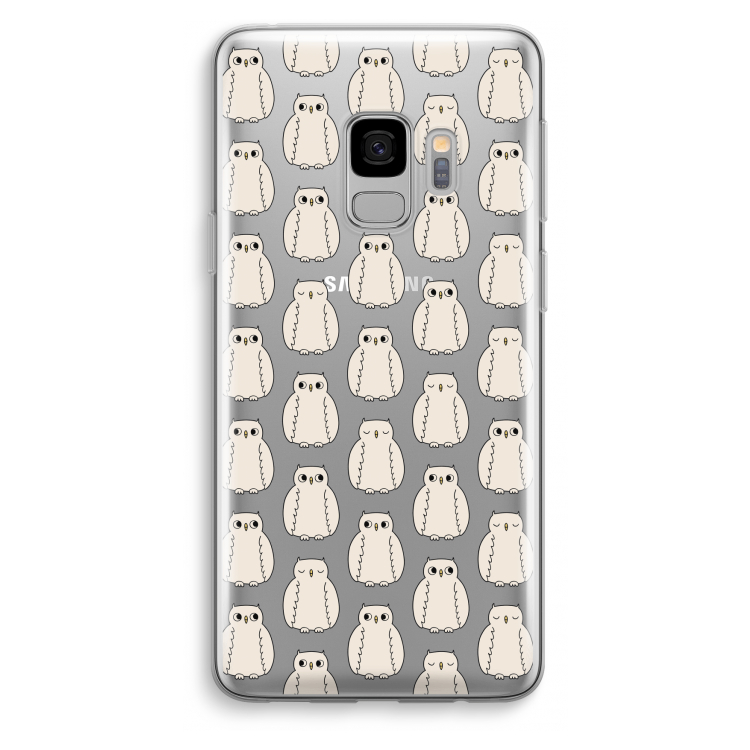 Uilen: Samsung Galaxy S9 Transparant Hoesje