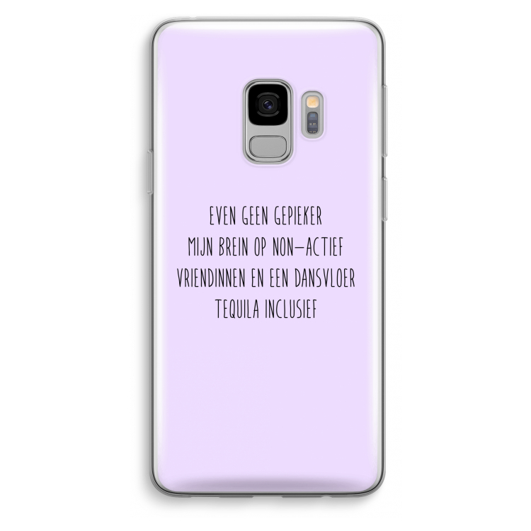 Tequila: Samsung Galaxy S9 Transparant Hoesje