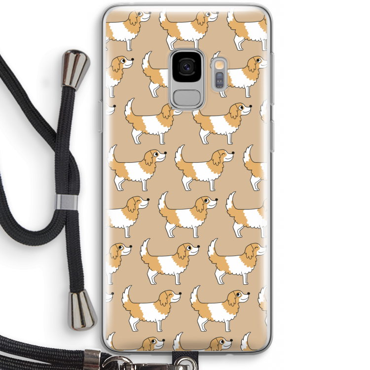 Doggy: Samsung Galaxy S9 Transparant Hoesje met koord