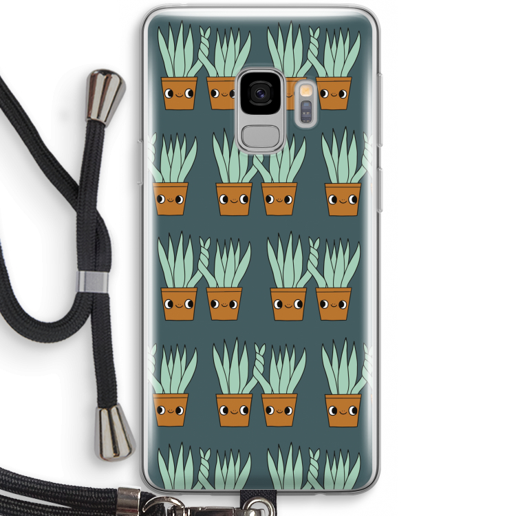 Sansevieria: Samsung Galaxy S9 Transparant Hoesje met koord