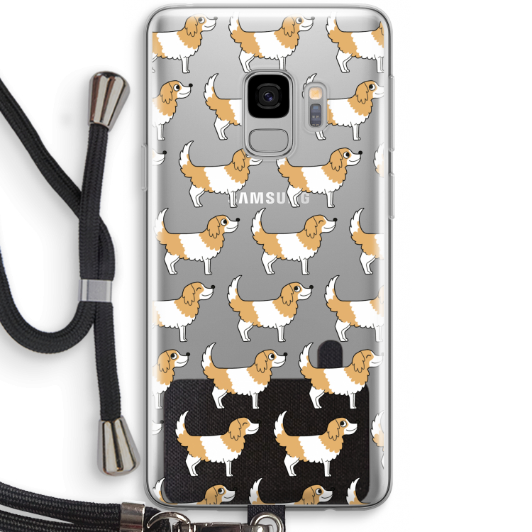 Doggy: Samsung Galaxy S9 Transparant Hoesje met koord