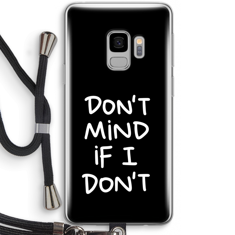 Don't Mind: Samsung Galaxy S9 Transparant Hoesje met koord