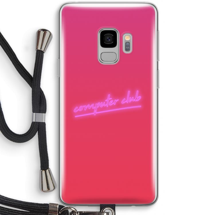 Vice Glow: Samsung Galaxy S9 Transparant Hoesje met koord
