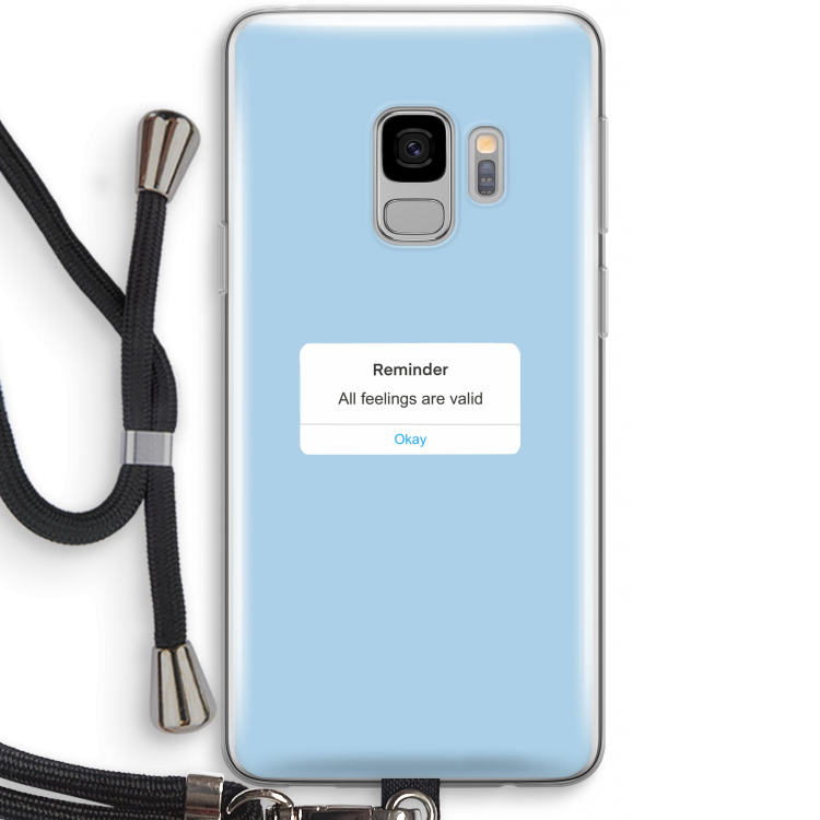 Reminder: Samsung Galaxy S9 Transparant Hoesje met koord
