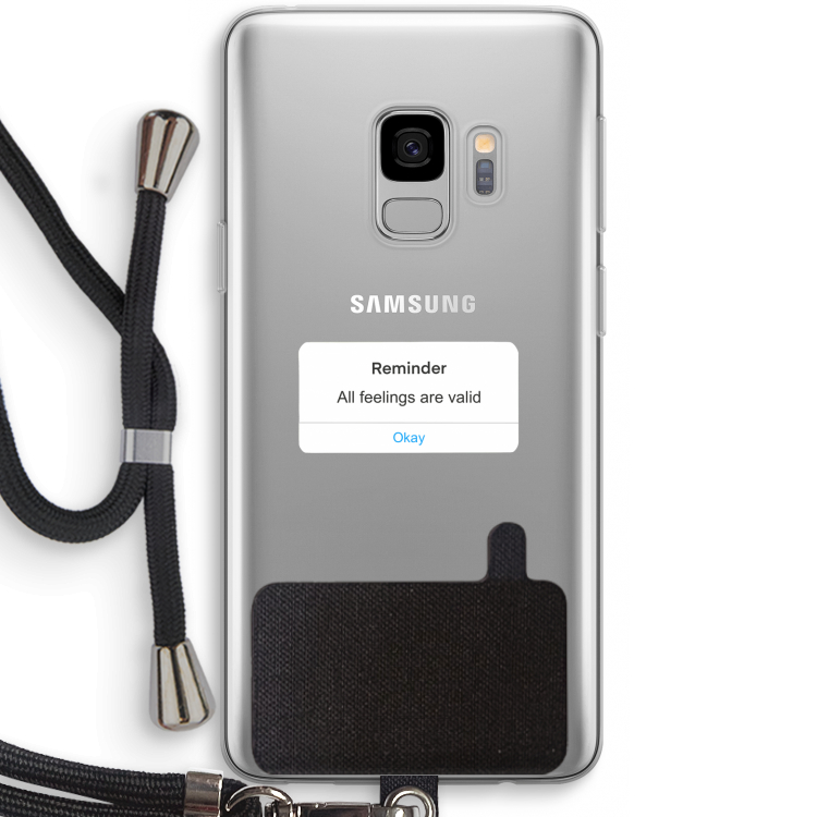 Reminder: Samsung Galaxy S9 Transparant Hoesje met koord