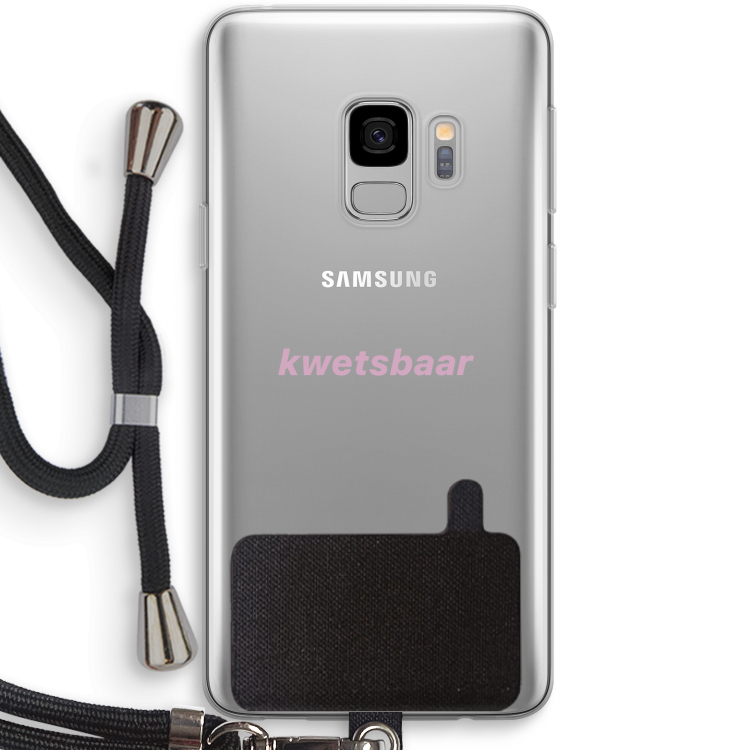 kwetsbaar: Samsung Galaxy S9 Transparant Hoesje met koord