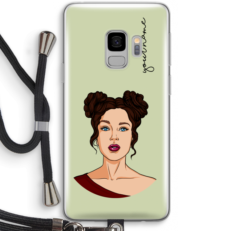 Pop-Art Creator: Samsung Galaxy S9 Transparant Hoesje met koord