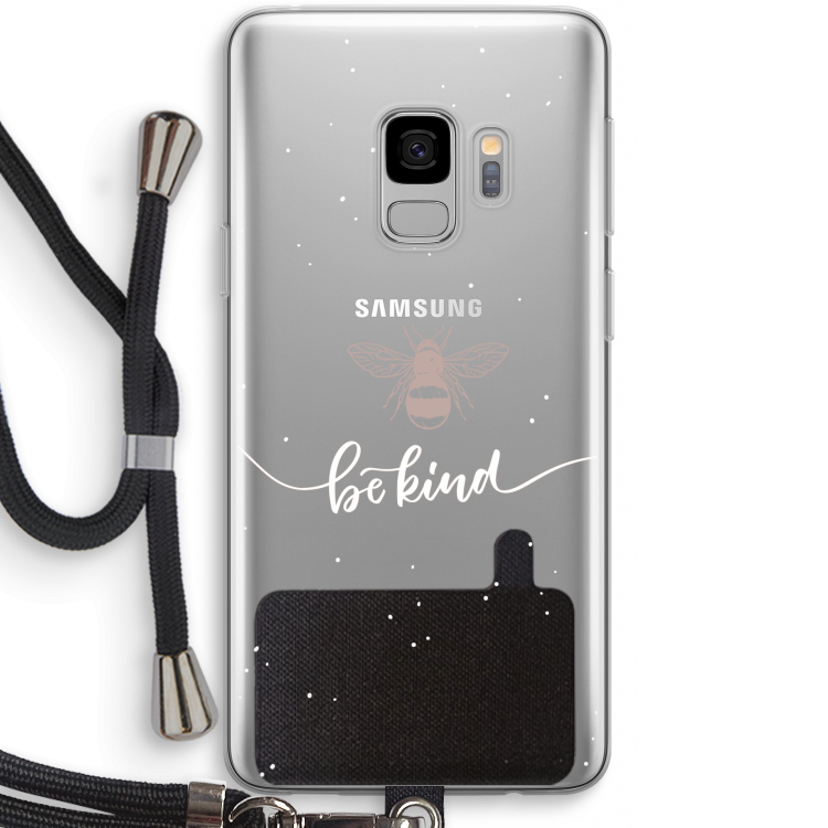 Be(e) kind: Samsung Galaxy S9 Transparant Hoesje met koord