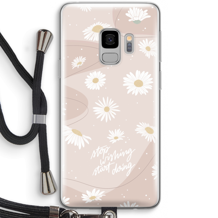 Daydreaming becomes reality: Samsung Galaxy S9 Transparant Hoesje met koord
