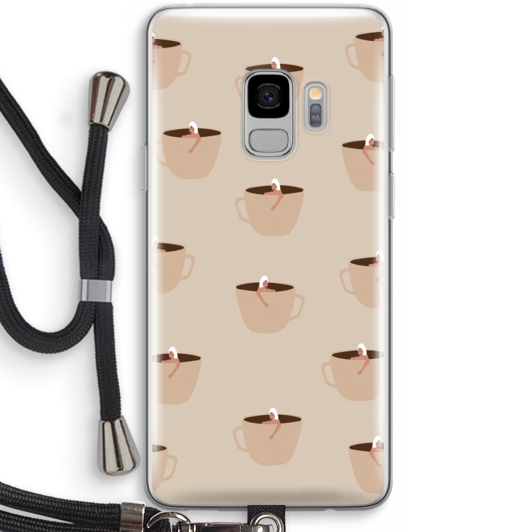 Morning coffee: Samsung Galaxy S9 Transparant Hoesje met koord