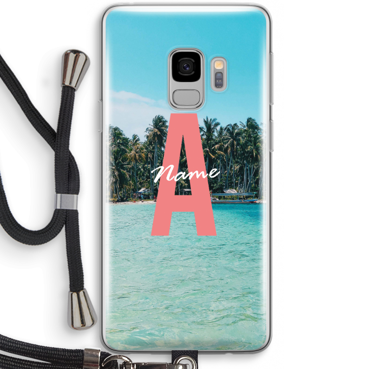 Pacific Dream: Samsung Galaxy S9 Transparant Hoesje met koord